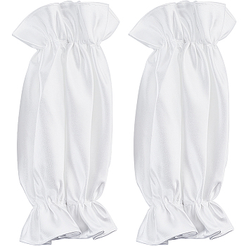 Satin Arm Sleeves for Women, White, 299x160x11mm