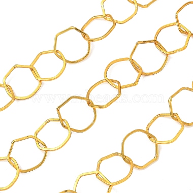 Rack Plating Brass Hexagon Link Chains(CHC-N009-03G)-1