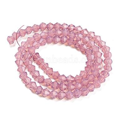 Baking Painted Transparent Glass Beads Strands(DGLA-F029-J4mm-04)-3