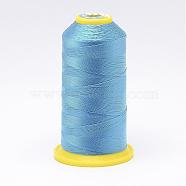 Nylon Sewing Thread, Cornflower Blue, 0.6mm, about 300m/roll(NWIR-N006-01V-0.6mm)