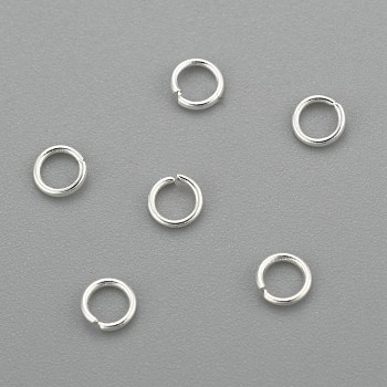 304 Stainless Steel Jump Rings, Open Jump Rings, Silver, 24 Gauge, 3x0.5mm, Inner Diameter: 2mm