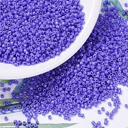 MIYUKI Delica Beads, Cylinder, Japanese Seed Beads, 11/0, (DB0661) Dyed Opaque Bright Purple, 1.3x1.6mm, Hole: 0.8mm, about 10000pcs/bag, 50g/bag(SEED-X0054-DB0661)