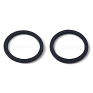 Spray Painted Alloy Linking Rings, Round Ring, Midnight Blue, 18x1mm, Inner Diameter: 15mm(FIND-WH0050-60A)