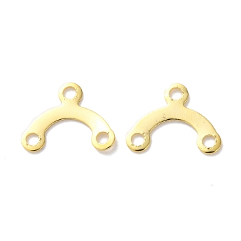 Brass Chandelier Components Links, Cadmium Free & Lead Free, Arch Shape, Golden, 6x8x0.5mm, Hole: 1mm