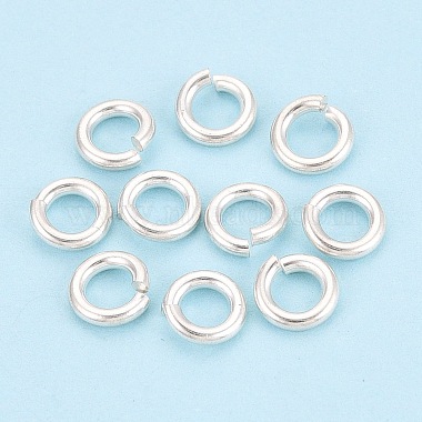 925 Sterling Silver Open Jump Rings(STER-N017-30E-S)-1