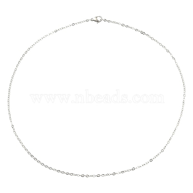 10 pièces 304 colliers de chaîne de câble en acier inoxydable pour hommes femmes(STAS-YW0002-01P)-2