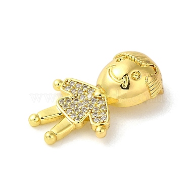 Rack Plating Brass Micro Pave CLear Cubic Zirconia Pendants(KK-C053-06B-G)-2