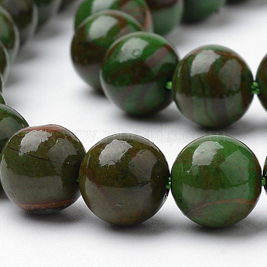 Natural Green Jade Beads Strands(X-G-S272-03-8mm)-3