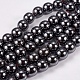 Non-Magnetic Synthetic Hematite Beads Strands(X-G-H1624-8mm-1)-1