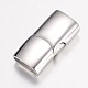 304 Stainless Steel Magnetic Clasps with Glue-in Ends(STAS-P100-09P)-1
