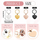 4Pcs 4 Styles Stainless Steel Keychains(KEYC-TA0004-81G)-3