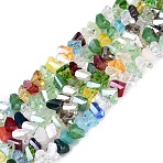 Electroplate Transparent Glass Beads Strands, Triangle, Faceted, AB Color Plated, Mixed Color, 2~3x3~3.5x3~3.5mm, Hole: 0.7~0.9mm, about 122~136pcs/strand, 10.43~11.61 inch(26.5~29.5cm)(EGLA-Q139-01A-M01)