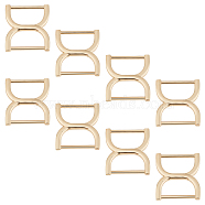 WADORN 8Pcs Alloy Buckle Clasps, For Webbing, Strapping Bags, Garment Accessories, Golden, 35x27x3.9mm, Inner Diameter: 12.7x25mm(FIND-WR0010-51)