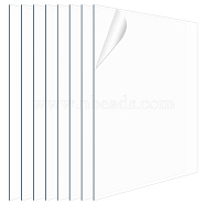 PET Plastic Sheets, Double Coated, Rectangle, Clear, 301x300x0.4mm(DIY-WH0326-16)