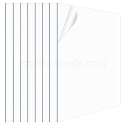 PET Plastic Sheets, Double Coated, Rectangle, Clear, 301x300x0.4mm(DIY-WH0326-16)