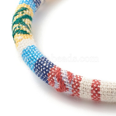 Bracelet de perles tressées en tissu tribal ethnique(BJEW-JB07483)-6
