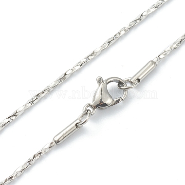 Collares de cadena de coreana de 304 acero inoxidable(NJEW-I248-20P)-3