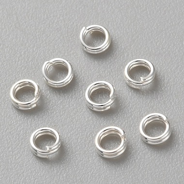 スターリングシルバーのスプリットリング（1個）(STER-WH0009-21B)-1