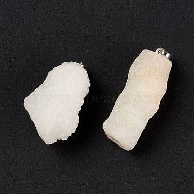 Pendentifs en agate de cristal naturel(G-A189-01)-2