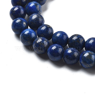 Natural Lapis Lazuli Bead Strands(G-G953-04-6mm)-3