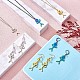 15 pièces pendentif à breloque forme humaine arc-en-ciel en acier inoxydable breloque mixte coloré pour bijoux collier boucle d'oreille fabrication artisanat(JX477A)-3