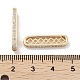 Brass Micro Pave Clear Cubic Zirconia Multi-Strands Links(KK-B082-16G)-2