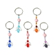 porte-clés pendentif en verre et acrylique(KEYC-JKC00642)-1