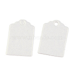 100Pcs Paper Gift Tags, Rectangle, Snow, 3x2x0.04cm(CDIS-H007-13A)