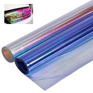 2Pcs 2 Colors Iridescent Plastic Car Headlamp Sticker, Mixed Color, 120x30x0.01cm, 1pc/color(DIY-BC0012-20)