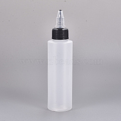 75ml Plastic Glue Bottles, Clear, 15.1x3.5cm, capacity: 75ml(DIY-WH0002-06H-75ml)