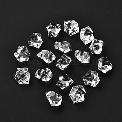 Irregular-shape Acrylic Rhinestone, Artificial Ice Gems for Vase Fillers Home Decorations, Clear, 21x16x13.5~14mm, about 600pcs/kg(DIY-D045-01L)
