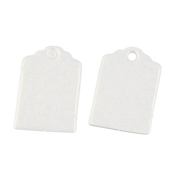 100Pcs Paper Gift Tags, Rectangle, Snow, 3x2x0.04cm