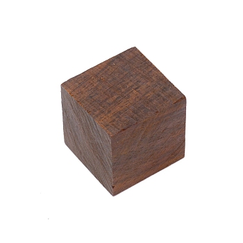 Pine Wooden Children DIY Building Blocks, for Learning and Education Toys, Square, Coconut Brown, 3~3.1x3~3.1x3~3.05cm