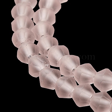 Imitez des brins de perles de verre dépoli en cristal autrichien(GLAA-F029-TM4mm-B26)-3