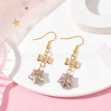 Glass Star Dangle Earrings(EJEW-JE05548-04)-2