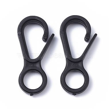 Black Others Plastic Lobster Claw Clasps
