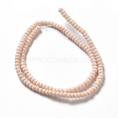 Perles de porcelaine givrées faites à la main(PORC-E017-01D)-2
