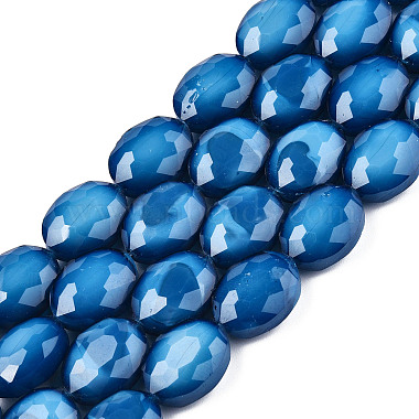 オペークソリッドカラーガラスビーズ連売り(X-GLAA-N032-02C)-1