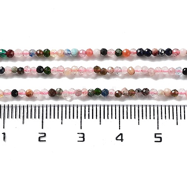 Un mélange naturel de pierres fines perles brins(G-F619-21-2mm)-3
