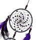 Iron Woven Web/Net with Feather Pendant Decorations(AJEW-B016-01)-2