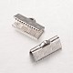304 Stainless Steel Ribbon Crimp Ends(STAS-G140-20P)-1
