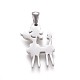 Tarnish Resistant 304 Stainless Steel Puppy Pendants(STAS-F219-06P)-2