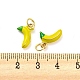 Banana Rack Plating Brass Enamel Charms(KK-Q804-02G)-3