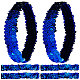 12Pcs Yarn & Rubber Elastic Headbands(OHAR-GF0001-10B)-1