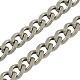 3.28 Feet 304 Stainless Steel Twisted Chains Curb Chain(X-CHS-R001-1.2mm)-1