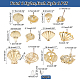 PandaHall Elite&reg 36Pcs 6 Style Alloy Stud Earring Findings Sets(PALLOY-PH0002-16)-2