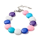 Acrylic Flat Round Beaded Bracelet for Women(BJEW-JB07551)-1