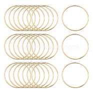 Brass Linking Rings, Lead Free & Nickel Free, Ring, Light Gold, 30x1mm(X-KK-S327-06KC-30mm)