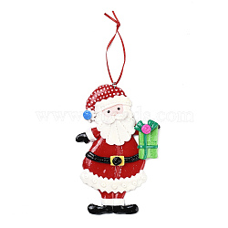 Christmas Santa Claus Handmade Polymer Clay Pendant Decorations, for Christmas Tree Wall Door Hanging Ornaments, Box, 190mm(HJEW-P017-01F)