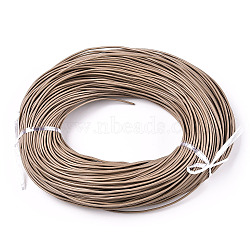 Spray Painted Cowhide Leather Cords, Camel, 1.5mm, about 100yards/bundle(300 feet/bundle)(WL-R001-1.5mm-10)